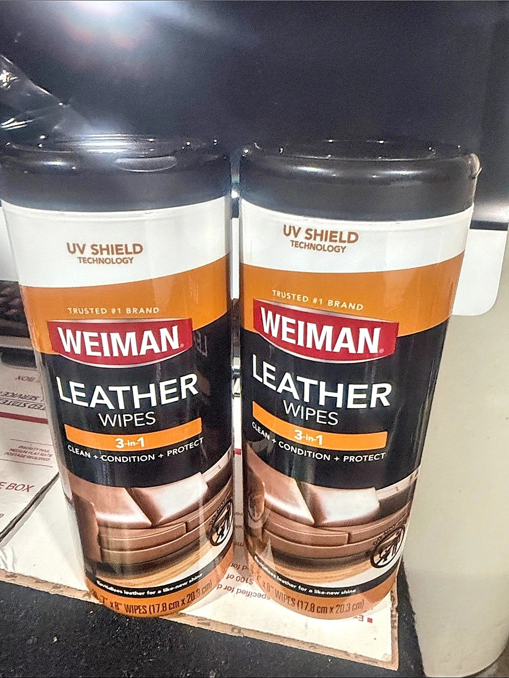 Weiman Leather Wipes 3-in-1 2-Pack NWT